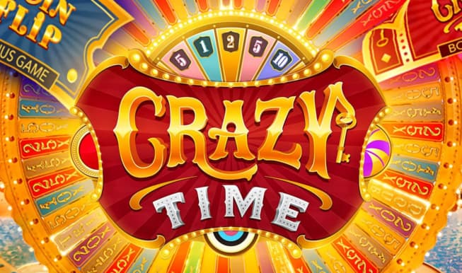 Crazy Time slot visual from Evolution available on rebet24it.com