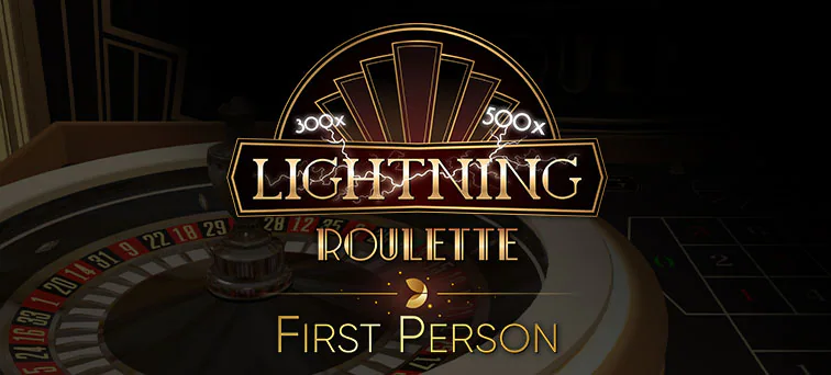 First Person Lightning Roulette by Evolution, showcased at rebet24it.com – game logo