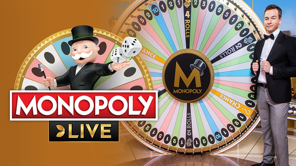 Monopoly Live online game logo by Evolution on rebet24it.com